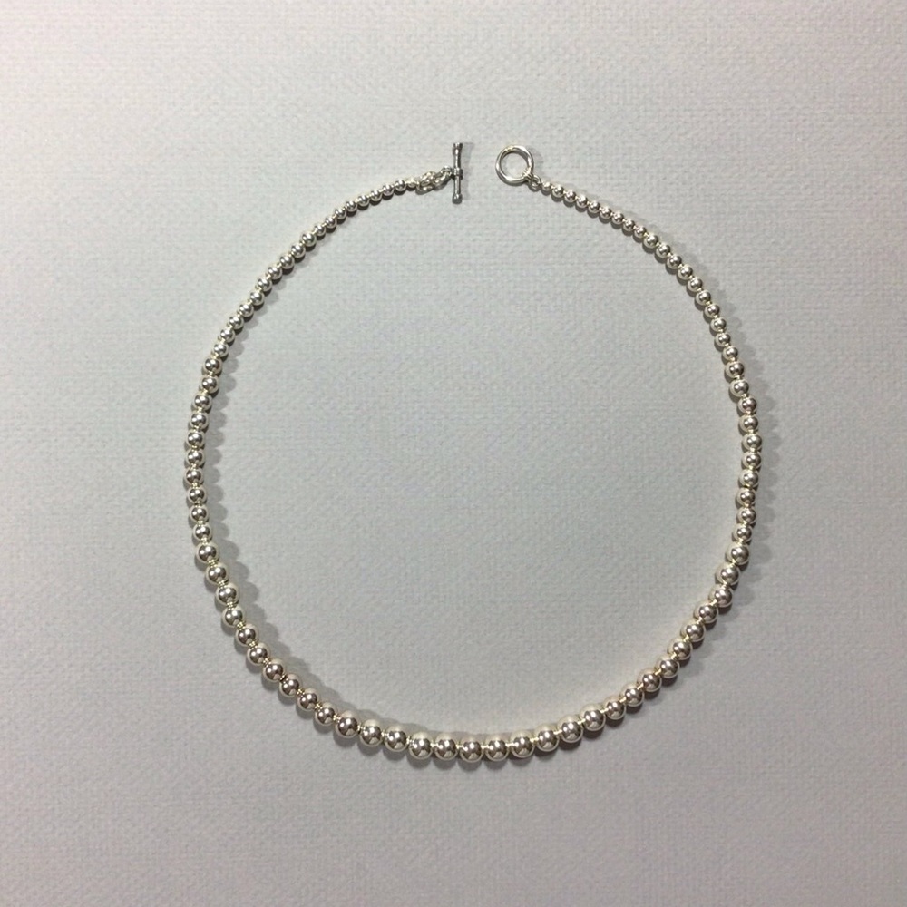 Sterling Silver Beaded Necklace